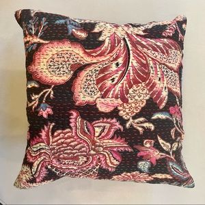 Cotton hand embroidered cushion cover